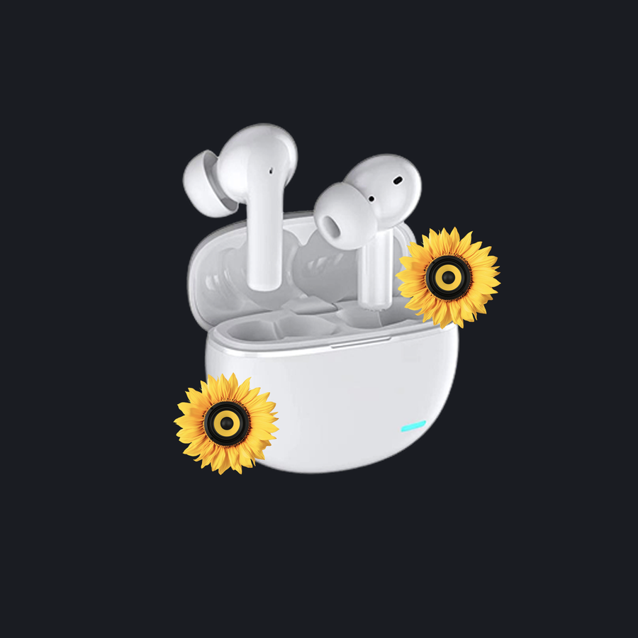 BassBloom EarPods Switch On (White)